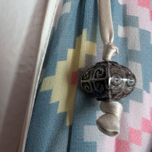 Matthew Williamson Iconic  Runaway Silk Layered Empire Waist Gown Size Small - Picture 12 of 16